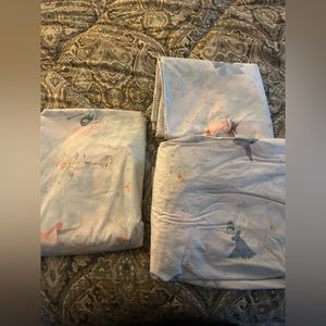 Pottery Barn Kids Queen Sized Sheet Set. Fairies. With four pillowcases!